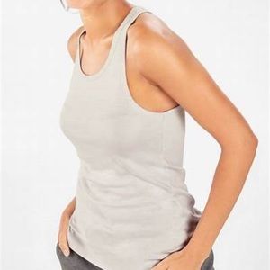 Fabletics NWT Light Gray Grais Tank (Large)